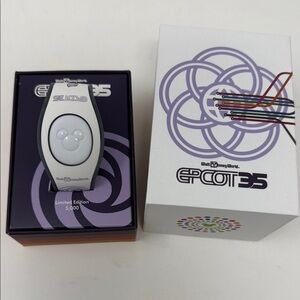 Disney Epcot 35 Limited Edition White and Purple MagicBand